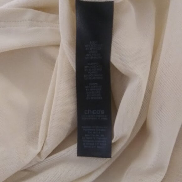 Chico's Travelers women's size 1 (Medium) yellow blouse - Picture 13 of 14